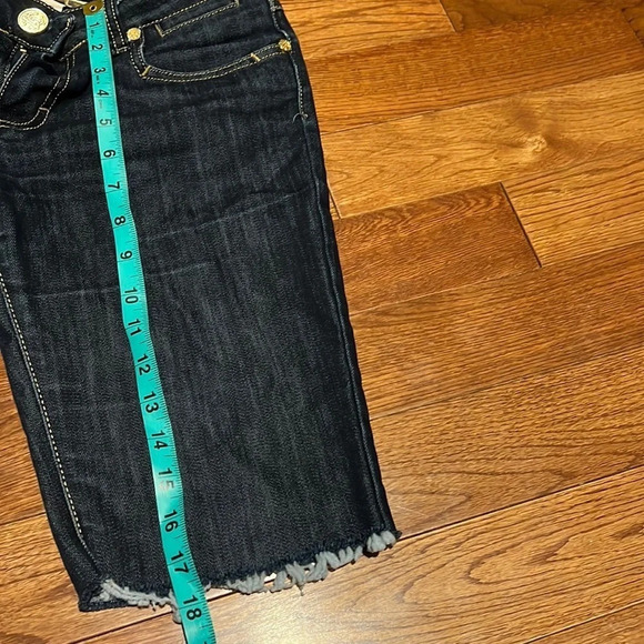 Roberto Cavalli  Made in Italy Denim shorts Fringe Detail Sz 30/34 - Picture 12 of 17